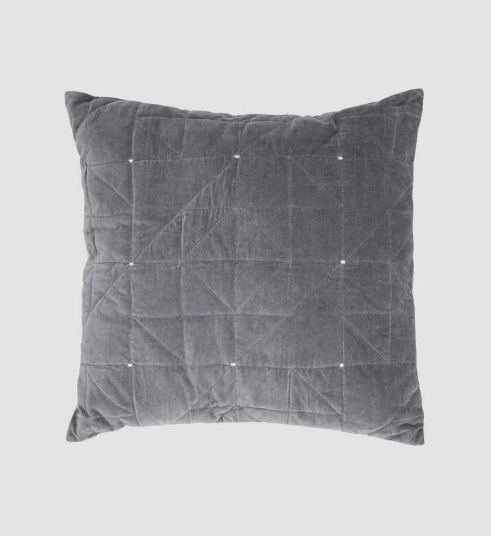 Velvet Rhinestones Square Filled And Vaccumed Cushion