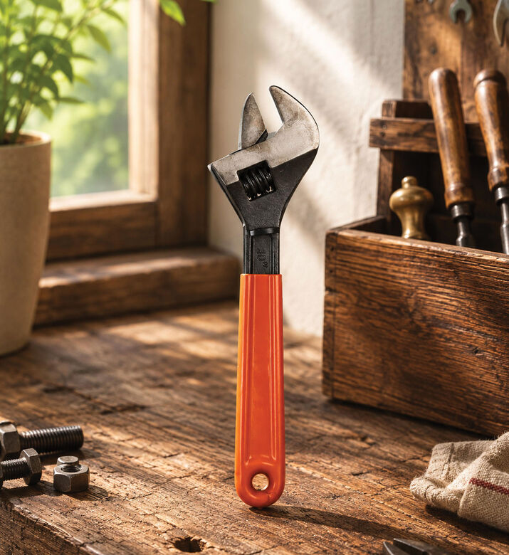 Home Deco and More Chrome Wrench 25cm, Packshot View