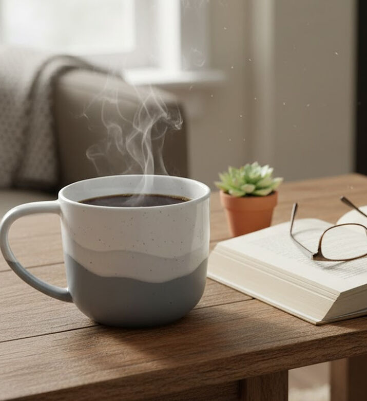 Salt and Pepper Artisan Coffee Mug, Packshot View