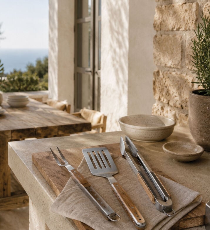 Home Deco and More Bbq 3-piece Tool Set, Packshot View