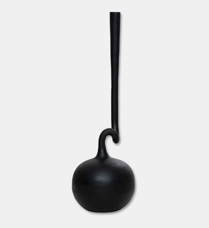 Home Deco and More Abstract Long Neck Small Vase, Black, S, Packshot View