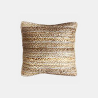 Lurex Square Jute Cushion