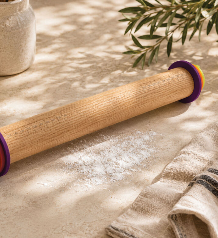 Four Rings Adjustable Rolling Pin