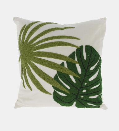Cotton Leaf-embroidery Cushion
