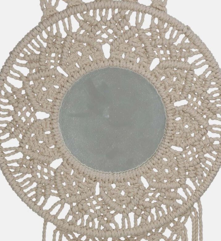 Macram Cotton Wall Mirror Macram Cotton Wall Mirror