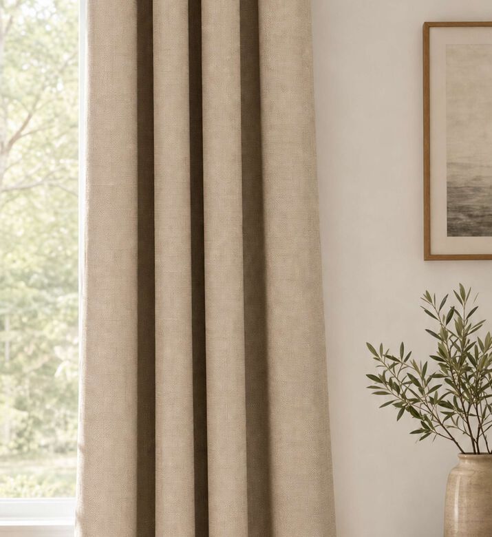 Home Deco and More Isolde Loops Curtain, Model View
