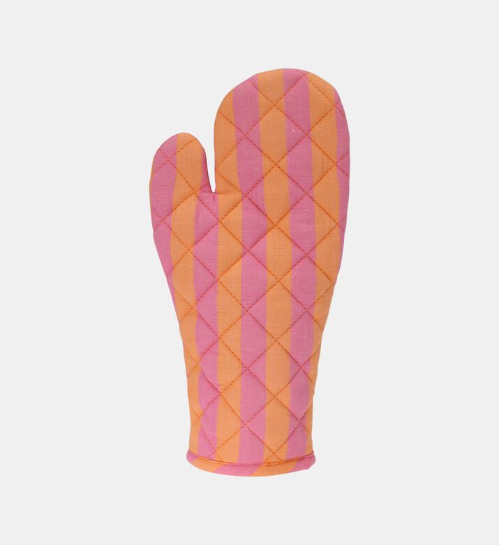 Cotton Woven Striped Oven Glove