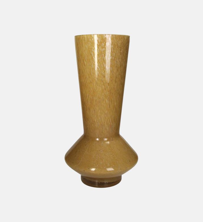 Colored Glass Wide Long Flower Vase