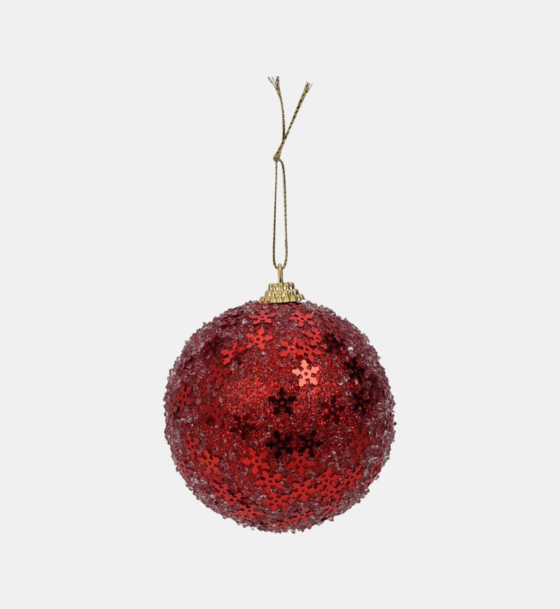 Glittered Stars Hanging Ball