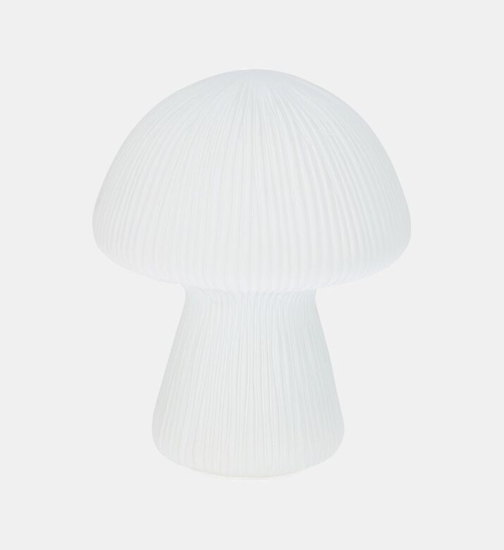 Home Deco and More Mushroom-shape Led Light Table Lamp, 16x20-cm, White, Packshot View
