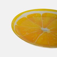 Orange Plastic Round Bowl