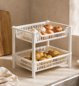 Home Deco and More Kitchen Cup Rack 2-layer, Packshot View