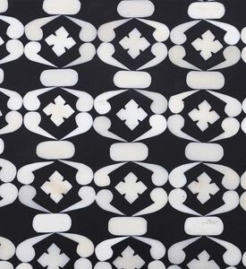 Home Deco and More Chess Round Iron Coffee Table, Packshot View