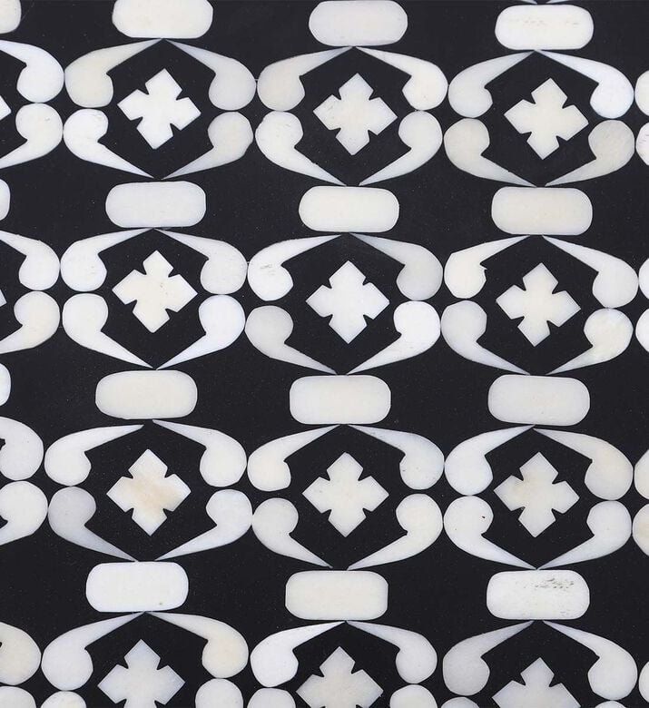 Home Deco and More Chess Round Iron Coffee Table, Packshot View