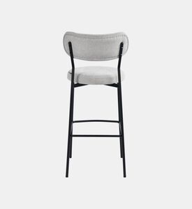 Home Deco and More Archie Fabric Steel Bar Chair Grey, Packshot View
