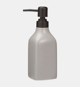 Home Deco and More Matte Stoneware Soap Dispenser, Grey, Packshot View