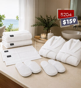 Home Deco and More Spa Essentials Bathroom Set, Packshot View