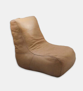 Home Deco and More Franklin Antique Leather Pour Armchair, Natural, Packshot View