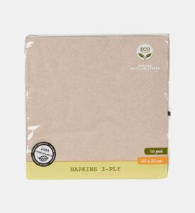 Home Deco and More Recycled Paper 16-piece Napkins Set, Packshot View