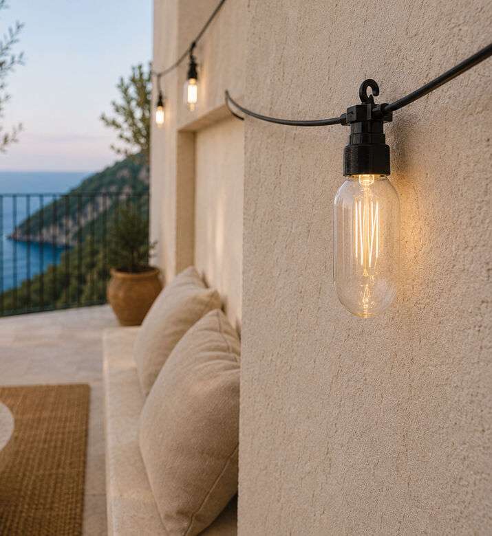 Home Deco and More Party String Lights Edison Bulbs, Packshot View