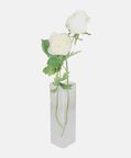 Glass Cut-out Rectangular Vase