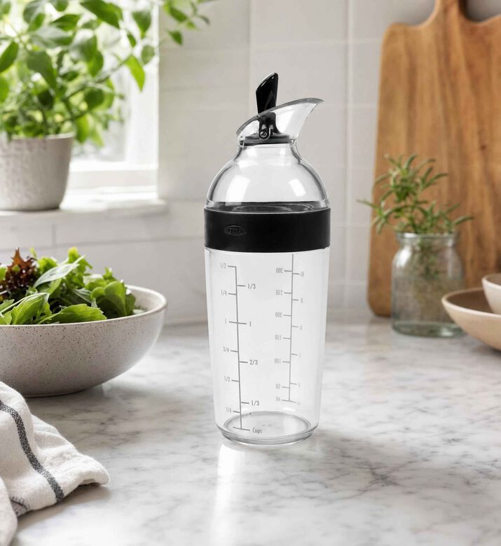 Oxo Utens Salad Dressing Shaker, Black, Model View