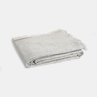 Wool Tasseled Bed Throw