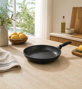 Risoli Granito Fry Pan, Black, 20-cm, Packshot View