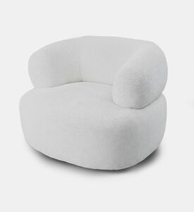 Home Deco and More Apollo Swivel Base Arm Chair, Beige, Packshot View