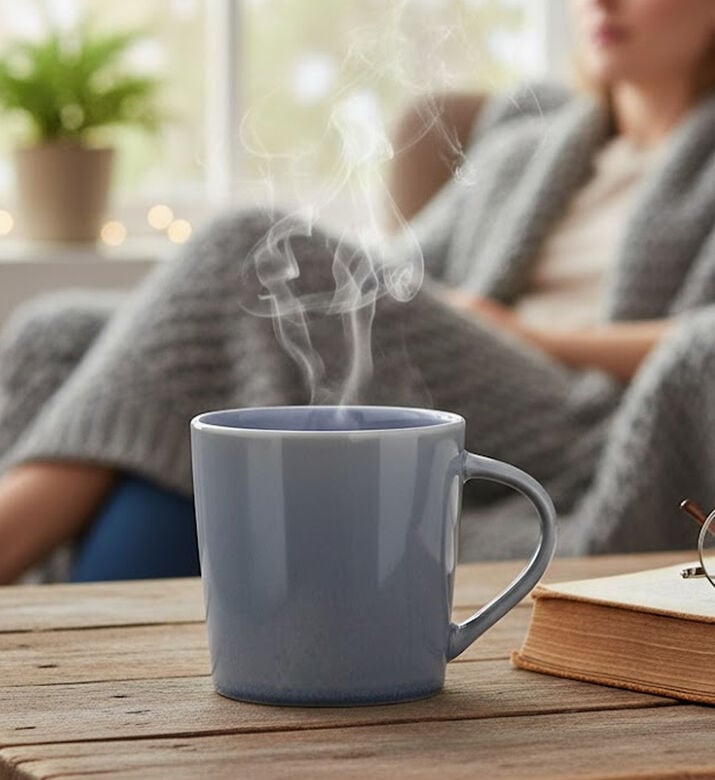 Home Deco and More Ceramic Colorful Handled Mug, Blue, Packshot View Home Deco and More Ceramic Colorful Handled Mug, Blue, Packshot View