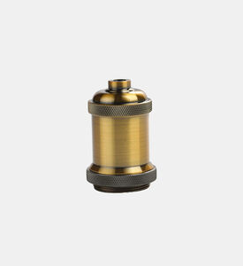 Girard Sudron E27 Steel Retro-gold Socket, Packshot View