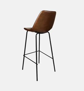 Home Deco and More Synthetic Leather Mappo Bar Chair, Burgundy, 44x47x104-cm, Packshot View