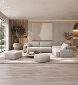 Home Deco and More 2-seater Sofa Set, Grey, Packshot View