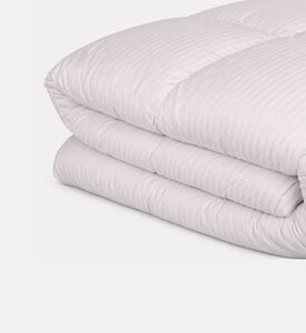 Home Deco and More Cotton Sateen Fibre Duvet, White, 240x220-cm, Packshot View