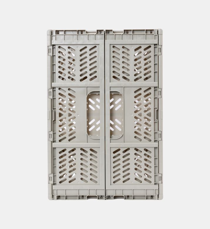 Home Deco and More Rectangular Foldable Basket, Grey, L, Packshot View