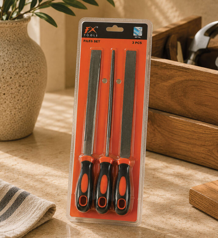 Home Deco and More Metal Files 3-piece Set, Packshot View