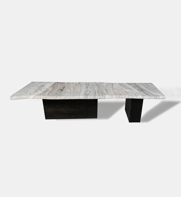Home Deco and More Alaska Marble Wood Console Table, Packshot View