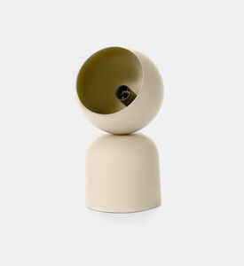 Home Deco and More Floral 2 Pin Table Lamp, Beige, Packshot View