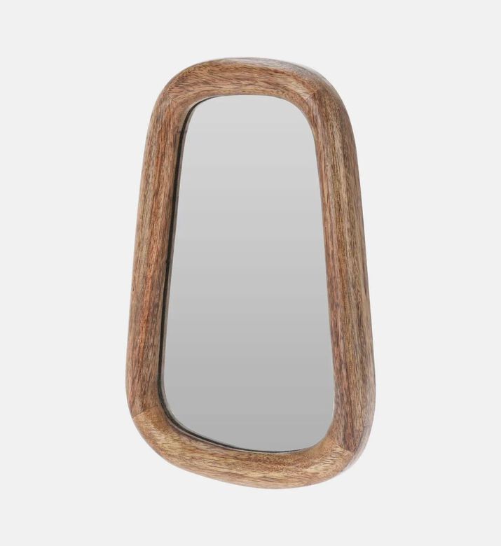 Home Deco and More Mango Wood Oval-shape Mirror, Packshot View
