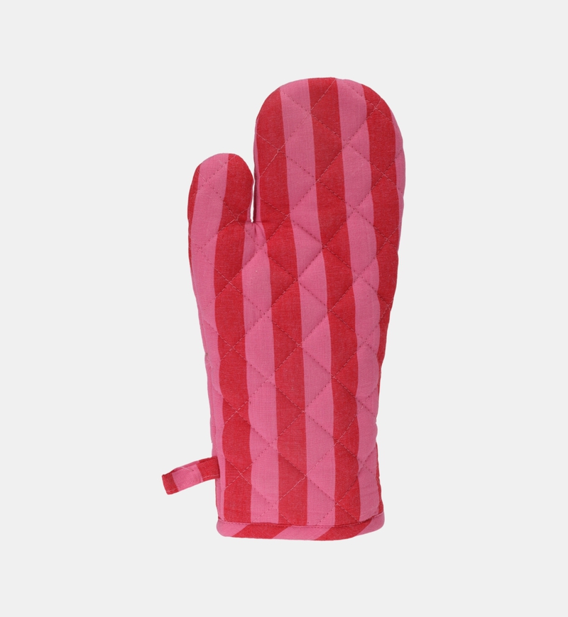 Cotton Woven Striped Oven Glove