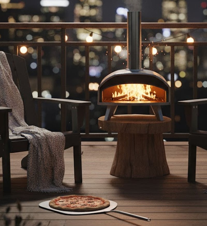Piana Stainless Pellet Pizza Oven