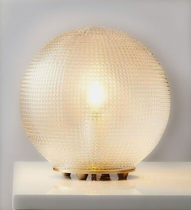 Diamond Glass Globe Table Lamp