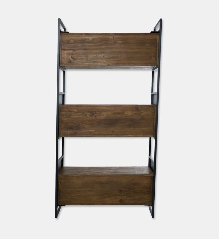 Home Deco and More Judy Pine Wood Half Shelf, Packshot View