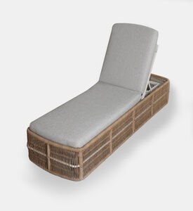 Home Deco and More Olivia Aluminum Wicker Sunbed, Packshot View