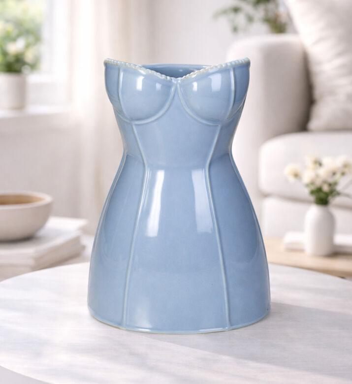 Kersten Bust-shaped Fine Earthenware Vase, Packshot View