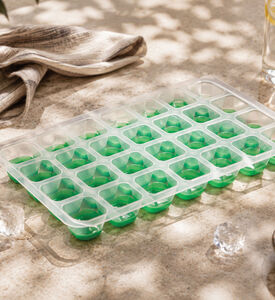 Excellent Houseware Flexible Ice Cube Maker, Green, Packshot View