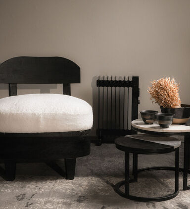 Ava Acacia Arm Chair Round Back