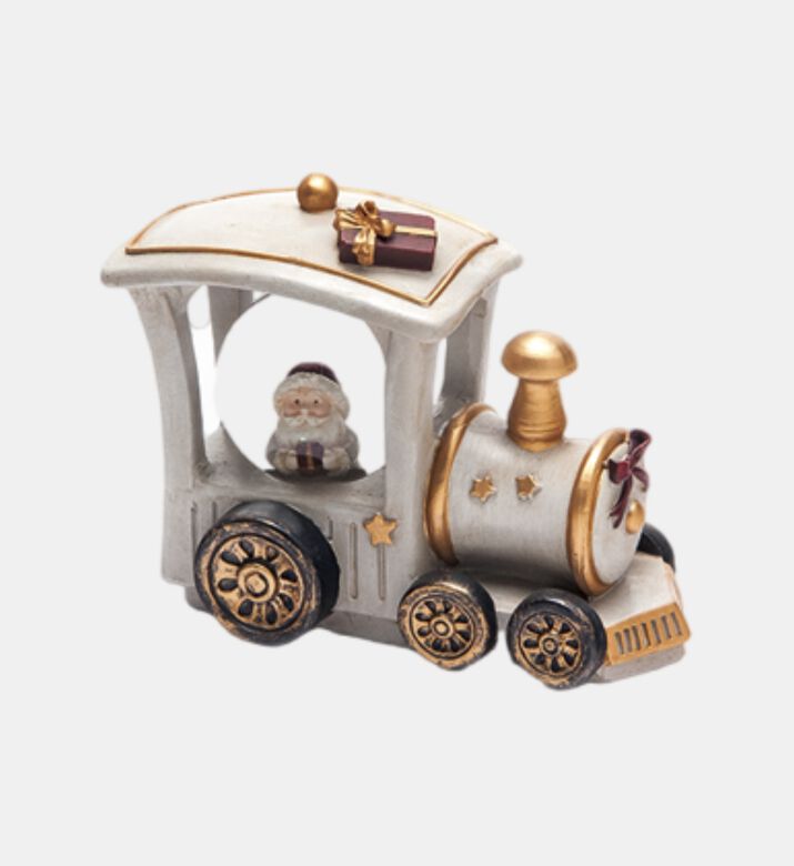 Resin Snowball Santa Train