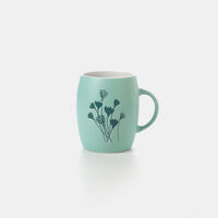 Ceramic Flower-print Tea Mug
