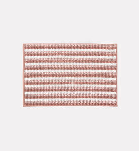 Home Deco and More Chenille Anti-slip Bathroom Mat, Red, Packshot View